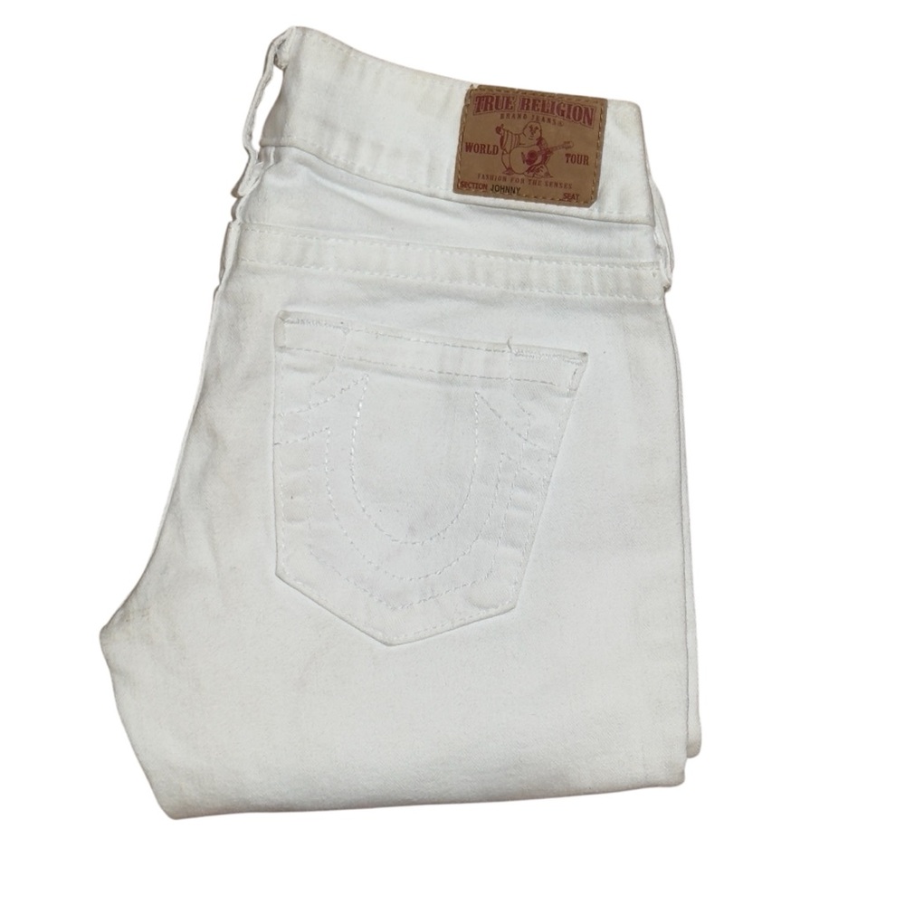 ✨ True Religion White Straight Leg Jeans – Size 27 ✨